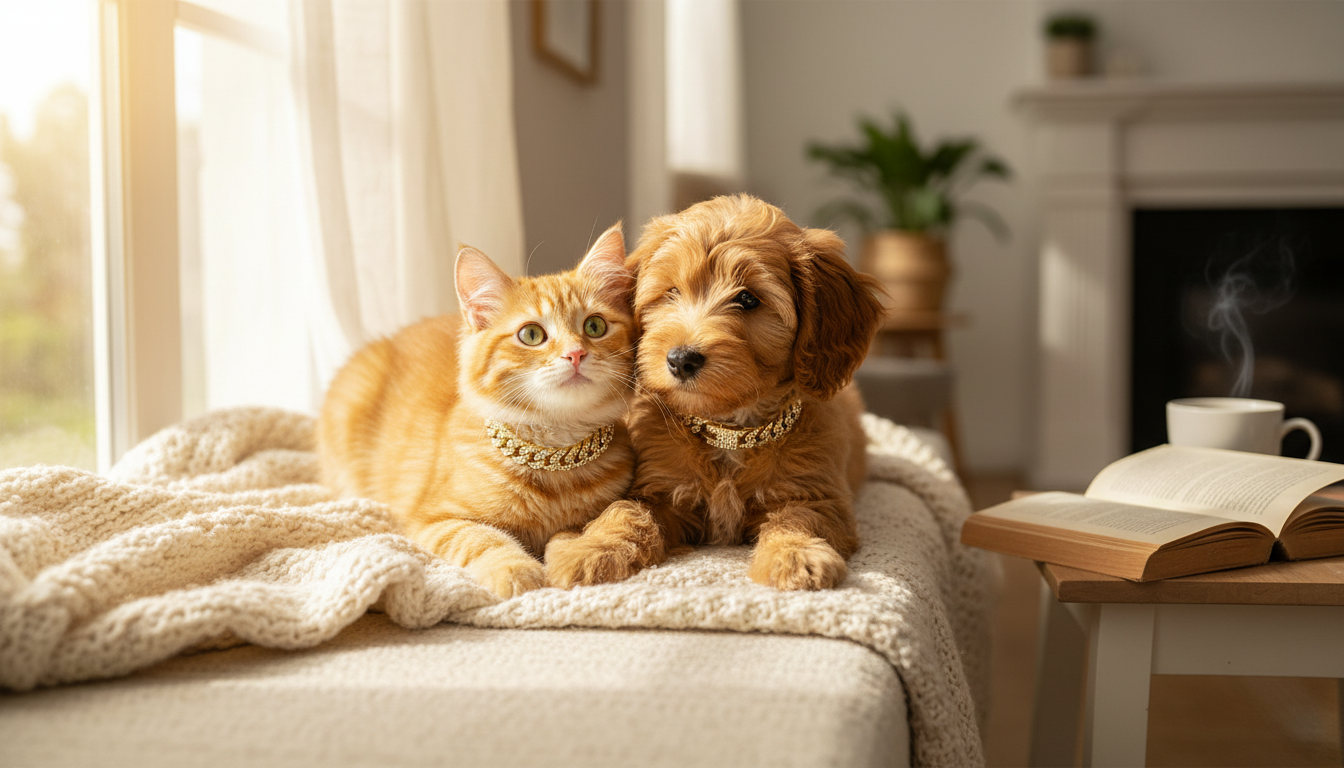 Diamond Cuban Chain Collar for Cats & Small Dogs