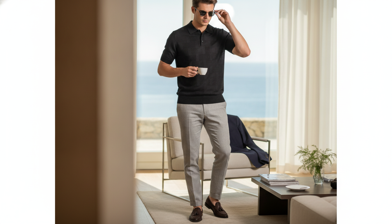 How to Wear a Dolce Gabbana Silk Jacquard Polo