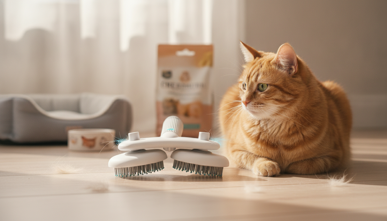 Cat Slicker Brush with Negative Ions: Less Static, Less Shed