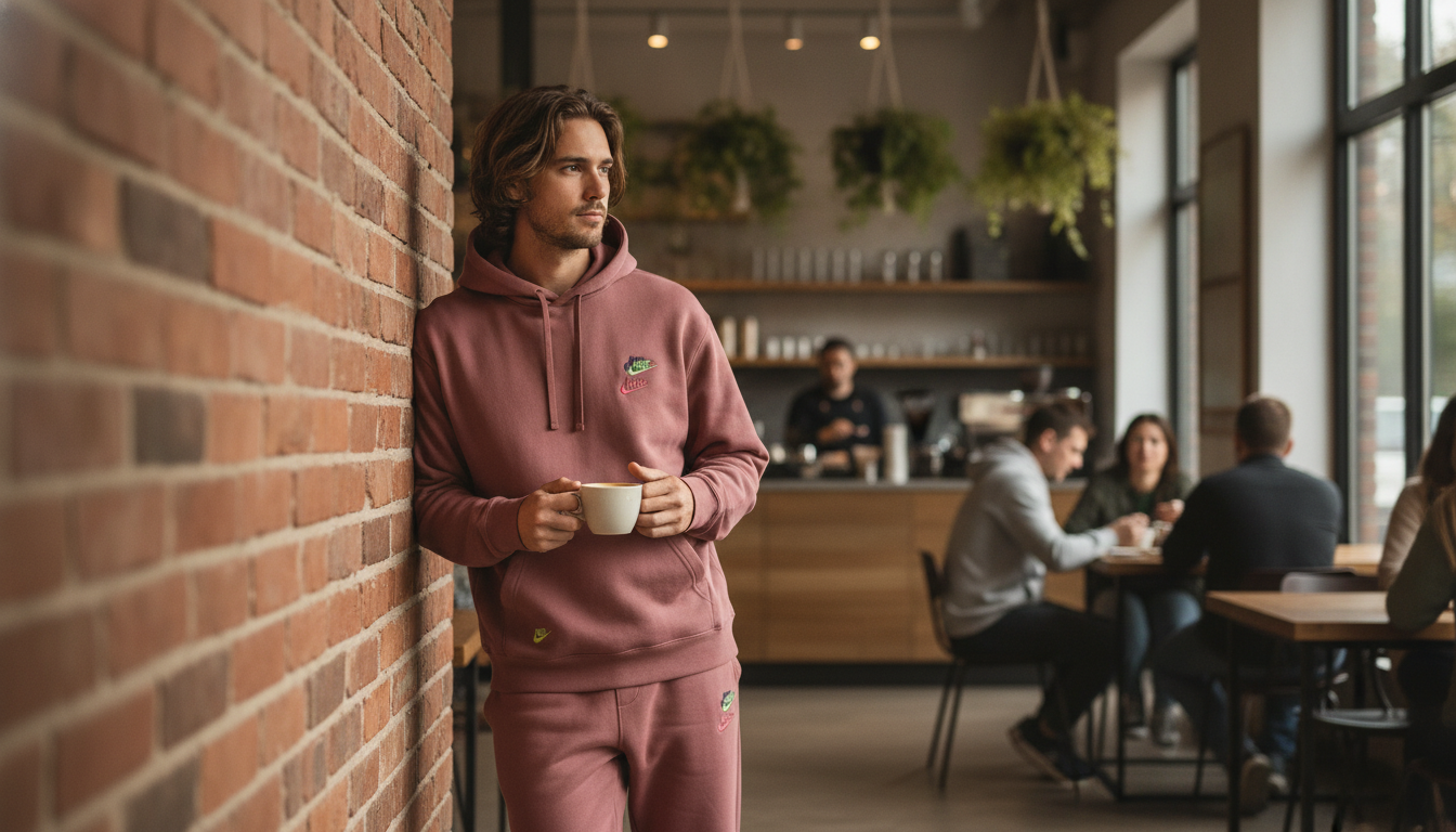Nike Men’s Pink Printed Sweatshirt: Fit, Style & Care
