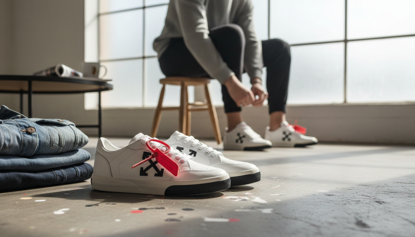 Off-White New Low Vulcanized Sneakers: Fit, Style & Care