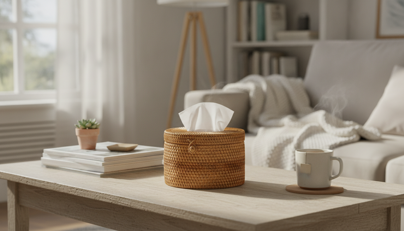 Round Rattan Tissue Box Cover: Fit, Care & Styling Tips